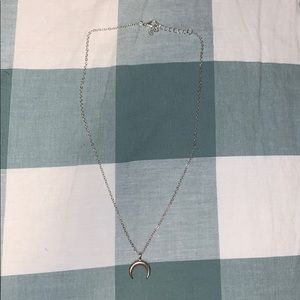 Vintage Silver necklace Horn Shaped